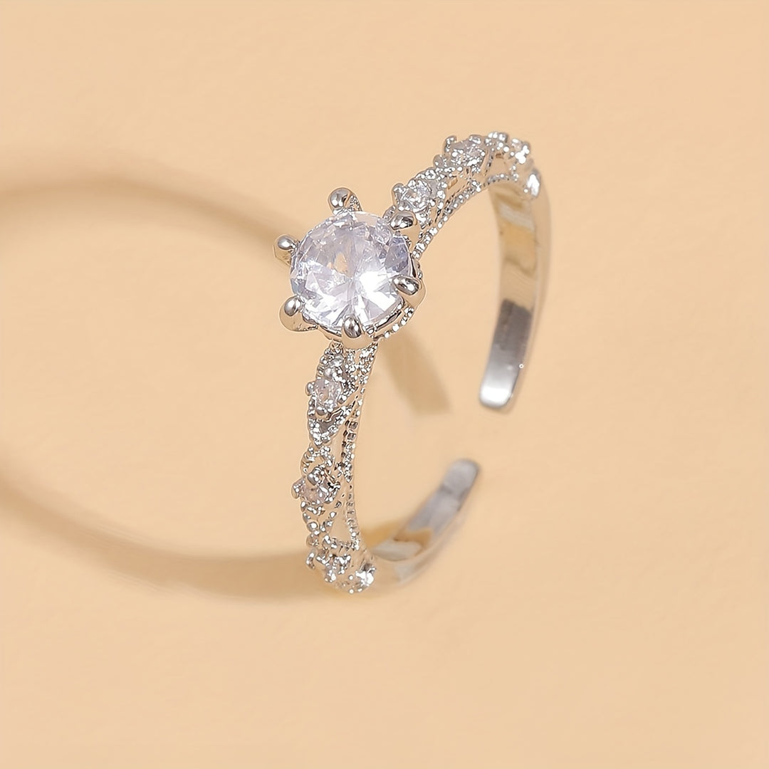 Elegant Timeless Synthetic Zirconia  Earrings