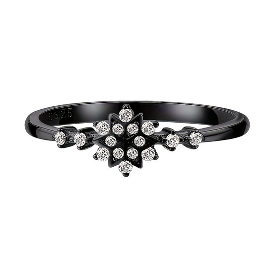 Timeless Zirconia Snowflake Ring