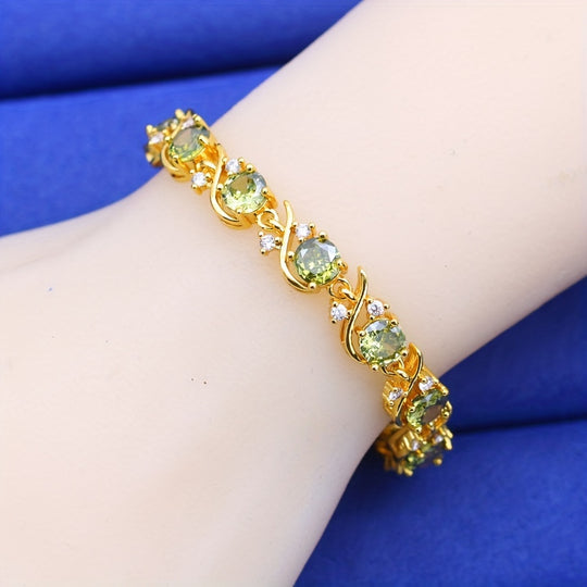 Elegant Golden Copper Bracelet