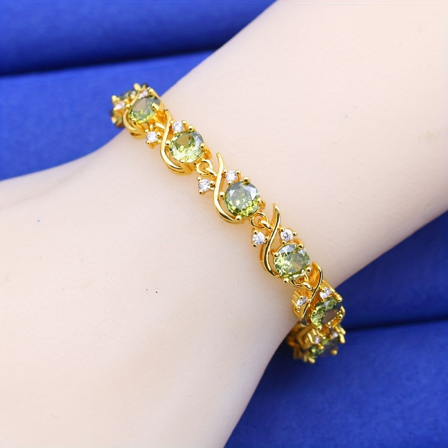 Elegant Golden Copper Bracelet