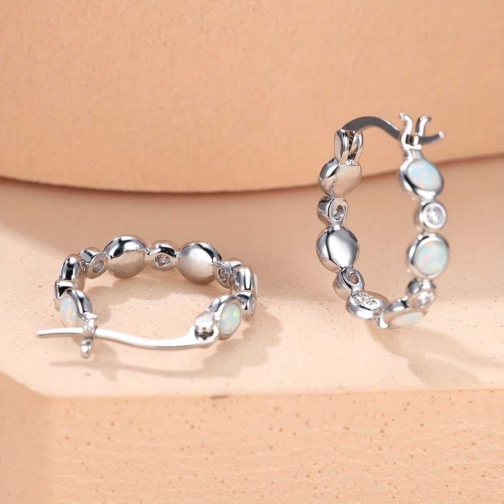 Elegant Classic Copper Hoop Earrings