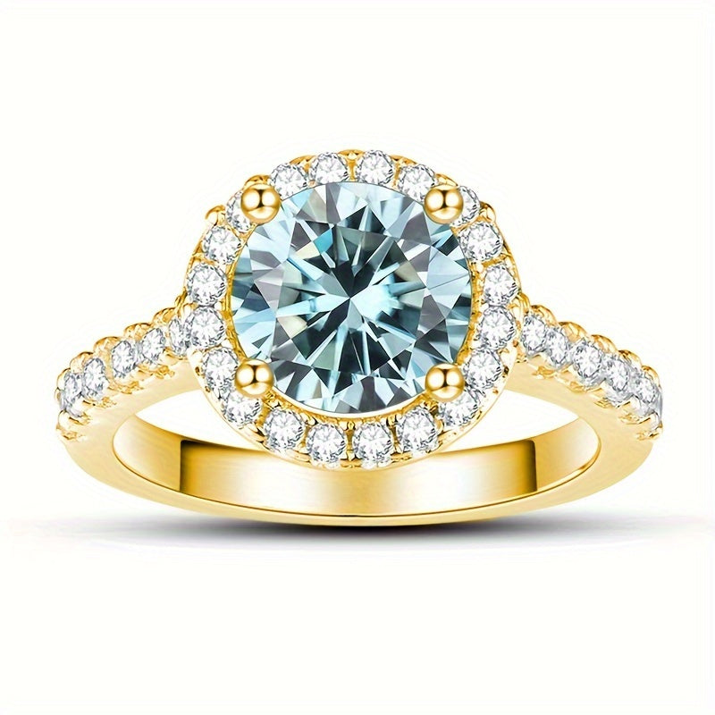 Minimalist Moissanite Engagement Ring