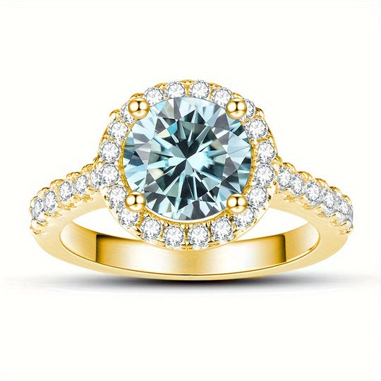 Minimalist Moissanite Engagement Ring