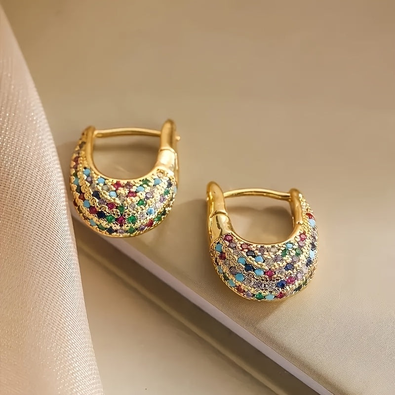 Stylish Bohemian Style Zirconia Earrings