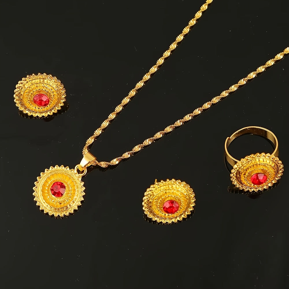 Modern Boho 24K Gold Plated Jewelry Set