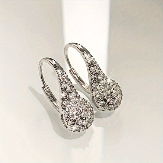 Elegant Cubic Zirconia Drop Earrings