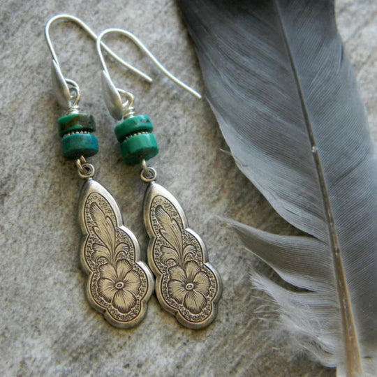 Classic Boho Silver Earrings