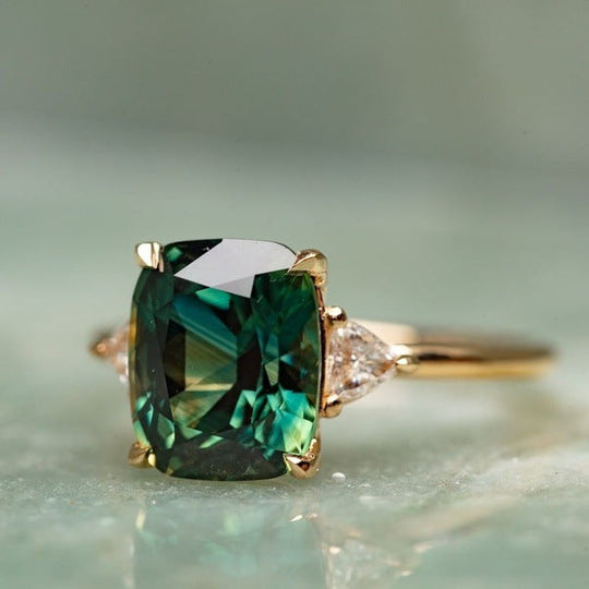 Timeless Green Gemstone Ring