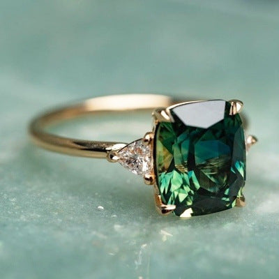 Timeless Green Gemstone Ring