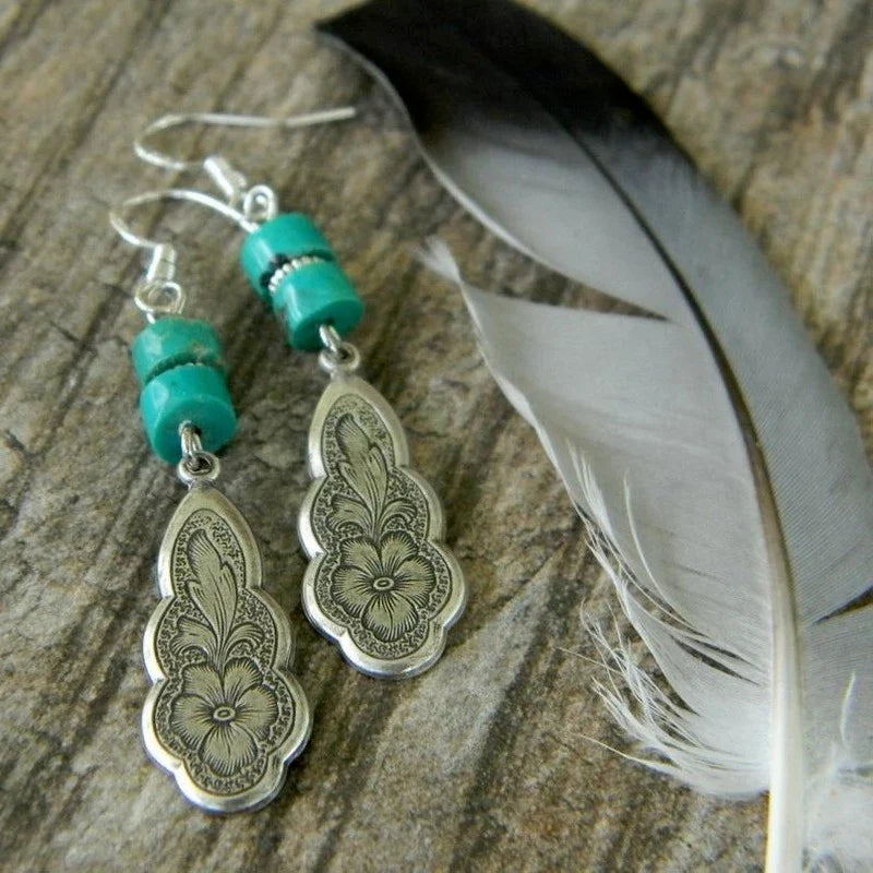 Classic Boho Silver Earrings
