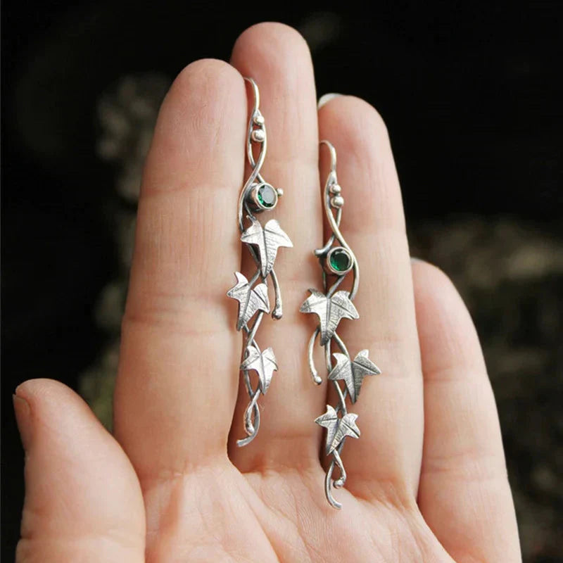 Modern Leaf Elf Earrings