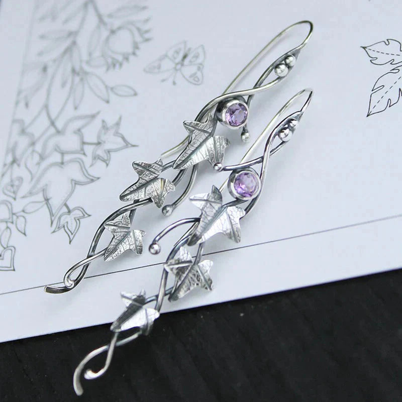 Modern Leaf Elf Earrings