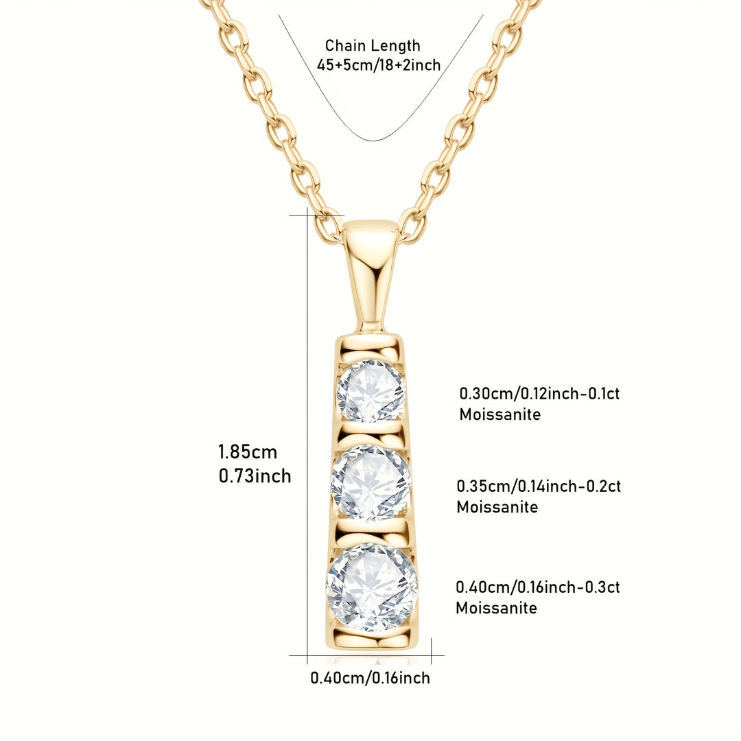 Moissanite Pendant Necklace