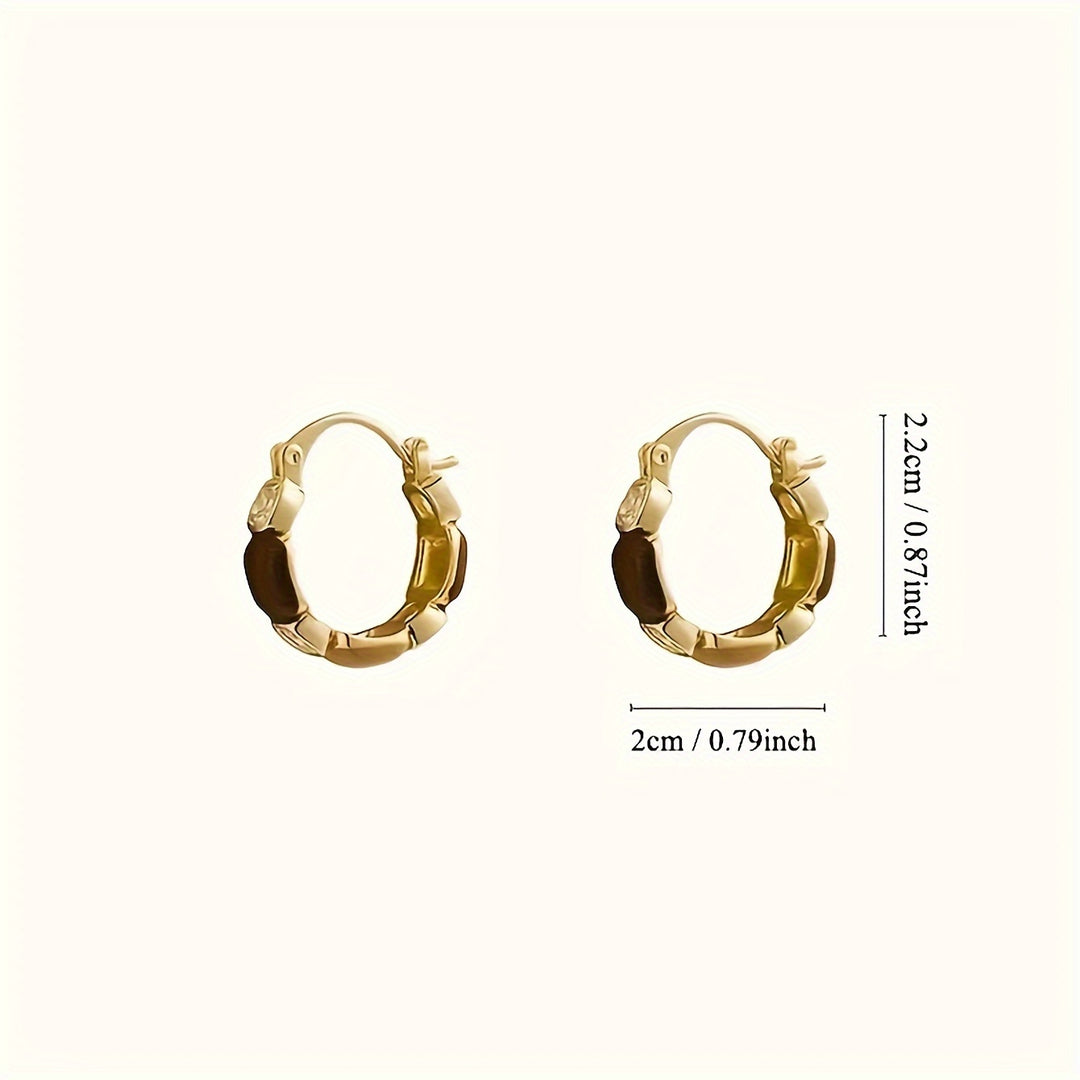 Fashionable Brown Retro Earrings