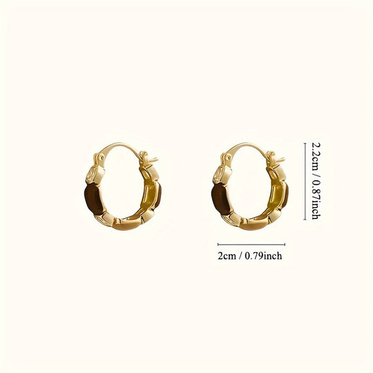 Fashionable Brown Retro Earrings