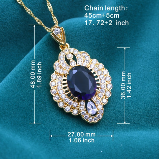 Elegant Golden Plated Copper Pendant