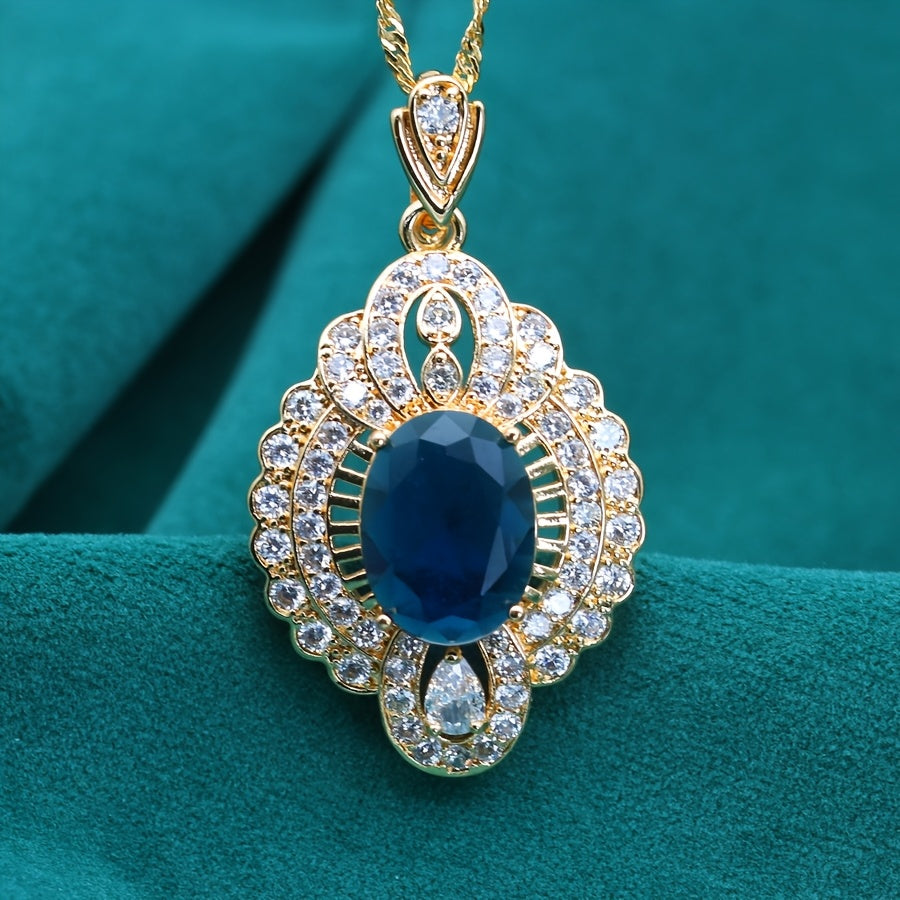 Timeless Zirconia Pendant Necklace
