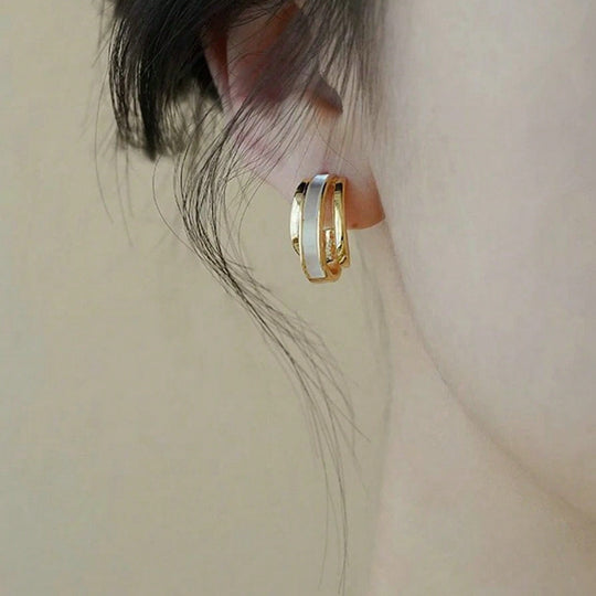 Stylish C-Shaped Earrings