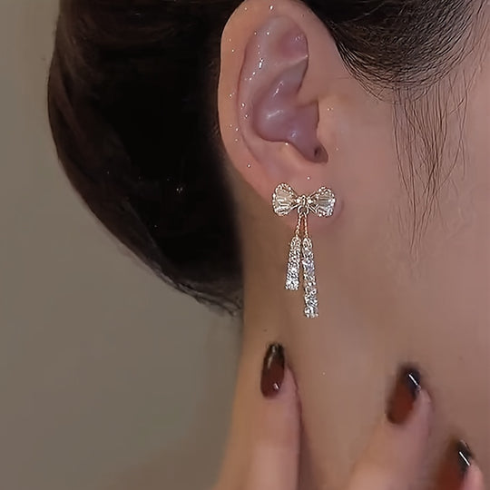 Minimalist Zirconia Drop Earrings
