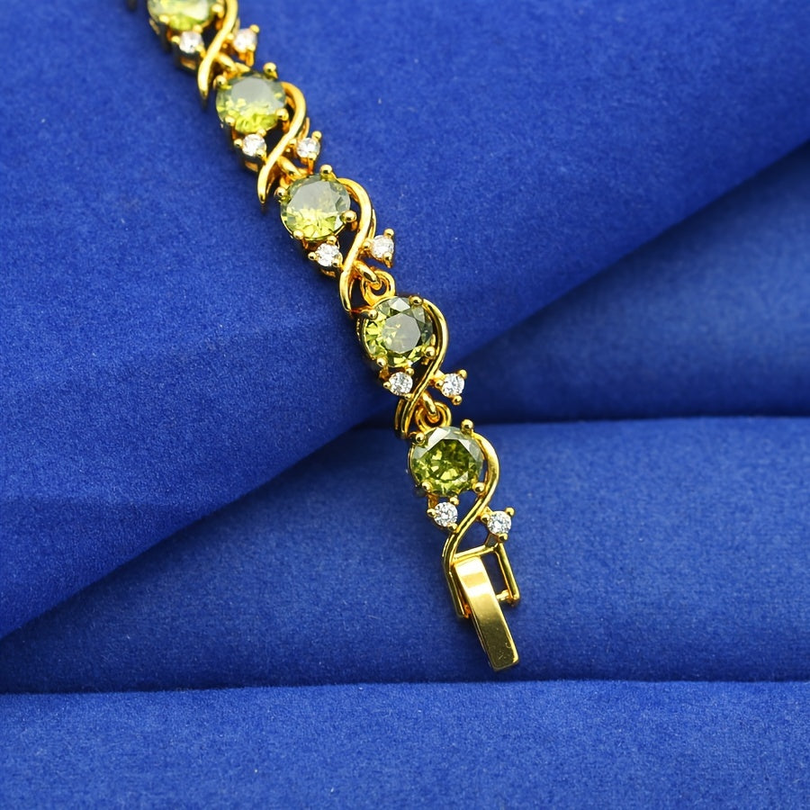 Elegant Golden Copper Bracelet