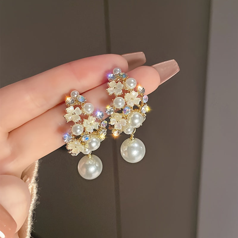 Stylish Floral Dangle Earrings