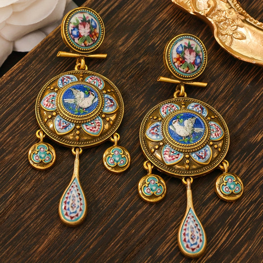 Colorful Timeless Flower Earrings