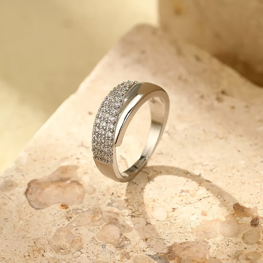 Fashionable Bohemian Zirconia Open Ring