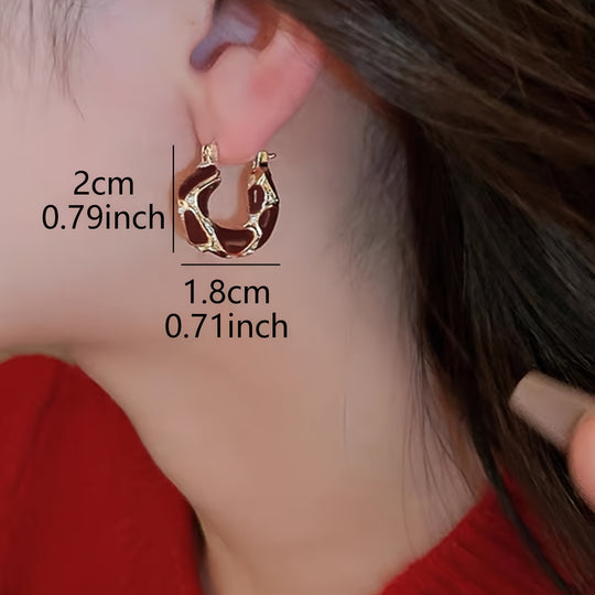 Elegant Style Hoop Earrings