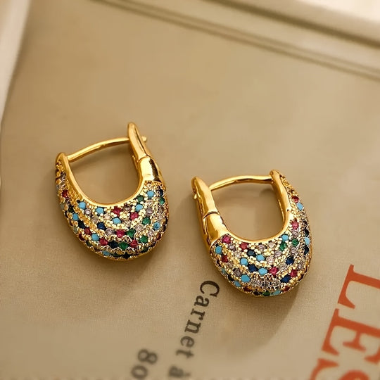 Stylish Bohemian Style Zirconia Earrings