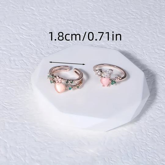 Stylish Heart Open Ring