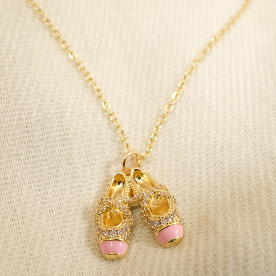 Cute Ballet Shoe Necklace
