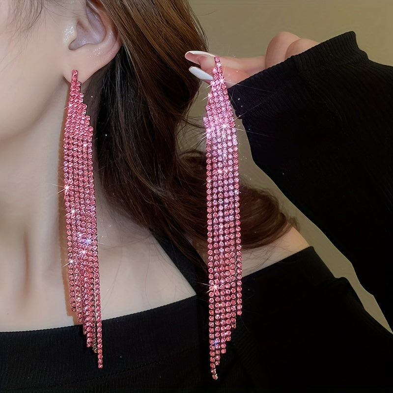 Sparkling Elegant Minimalist Bling Tassel