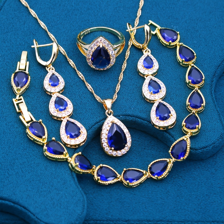 Elegant Water Drop Style Jewelry Set