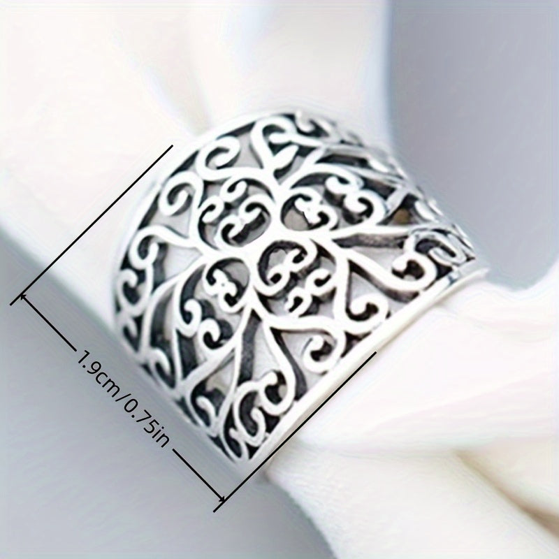 Wide Bohemian Classic Hollow Ring