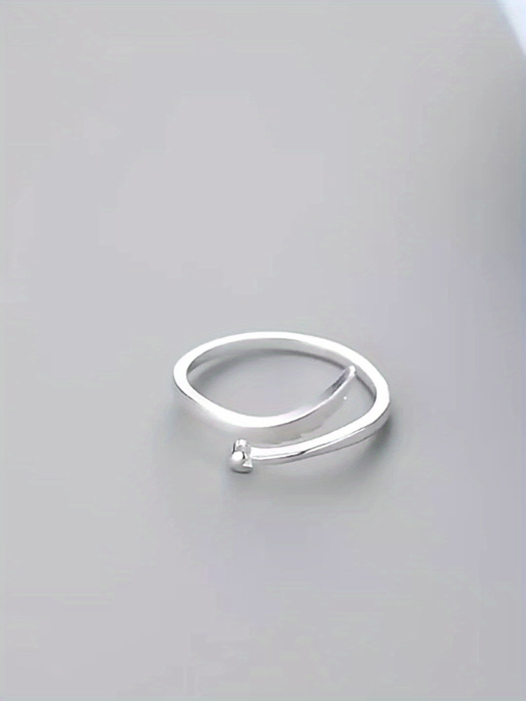 Simple Heart & Wing Open Ring