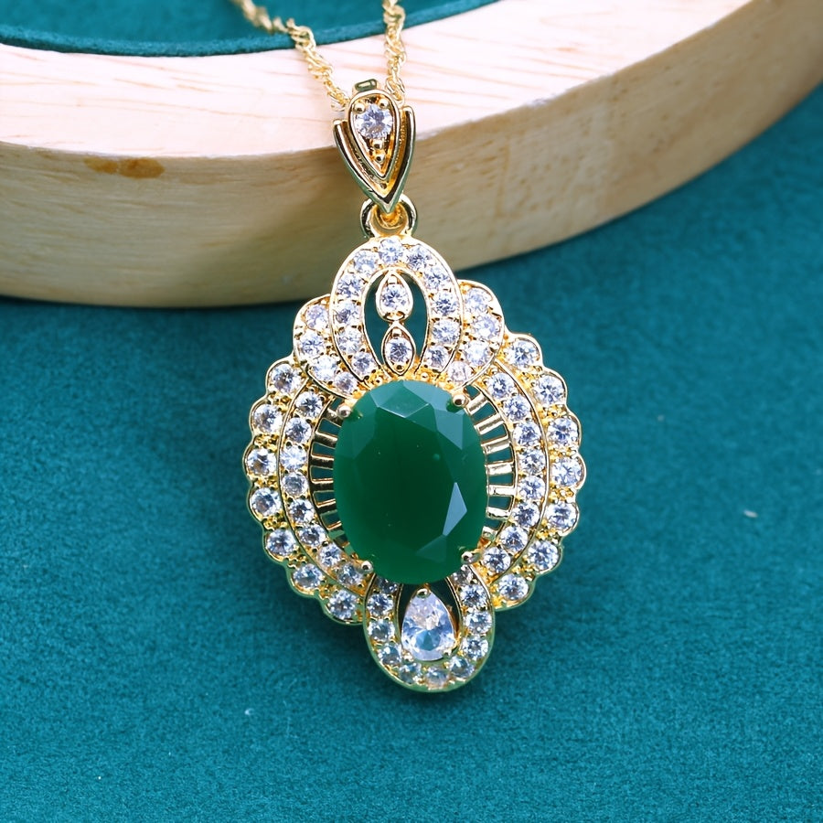Timeless Zirconia Pendant Necklace