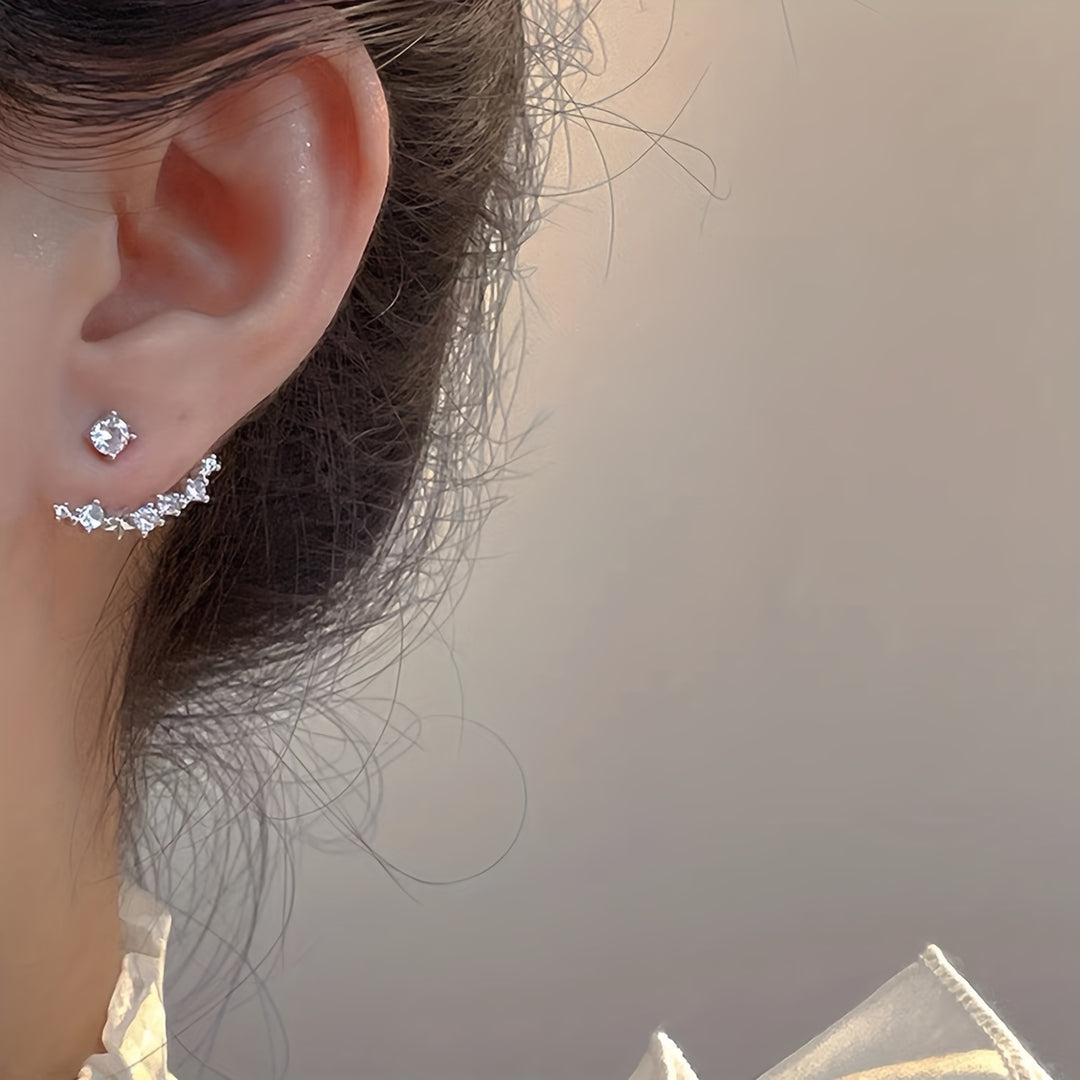 Elegant French Inspired Stud Earrings