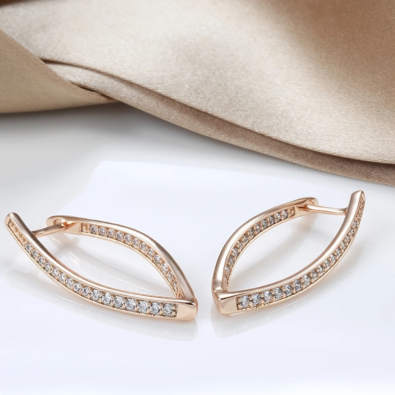 Elegant V-Shape Hoop Earrings
