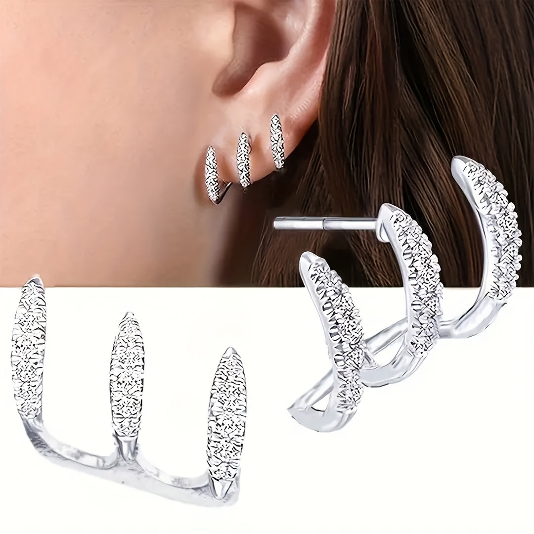 Trendy Curved Claw Earrings