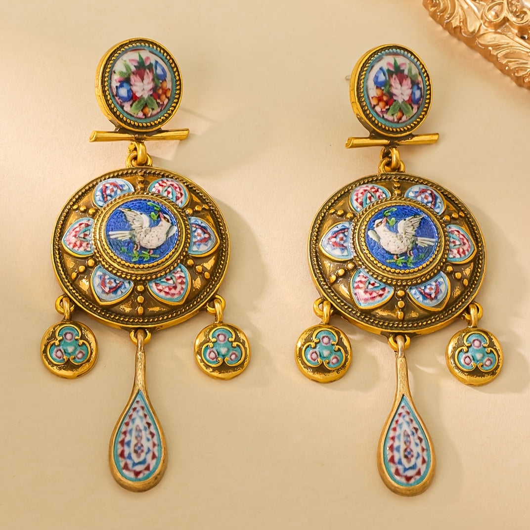 Colorful Timeless Flower Earrings