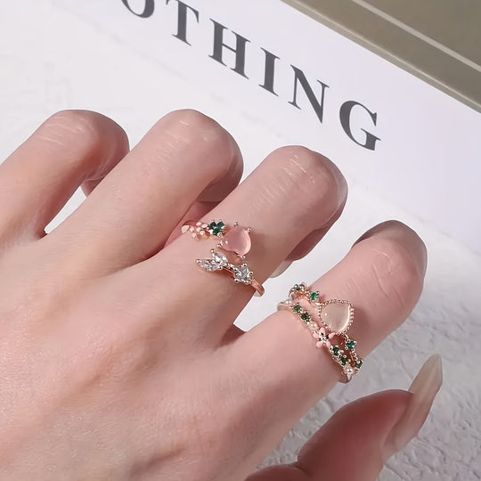 Stylish Heart Open Ring