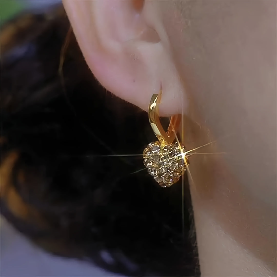 Classic Heart Drop Earrings