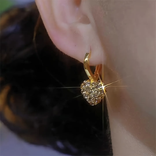 Classic Heart Drop Earrings
