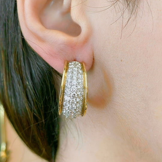 Elegant Geometric Square Hoop Earrings