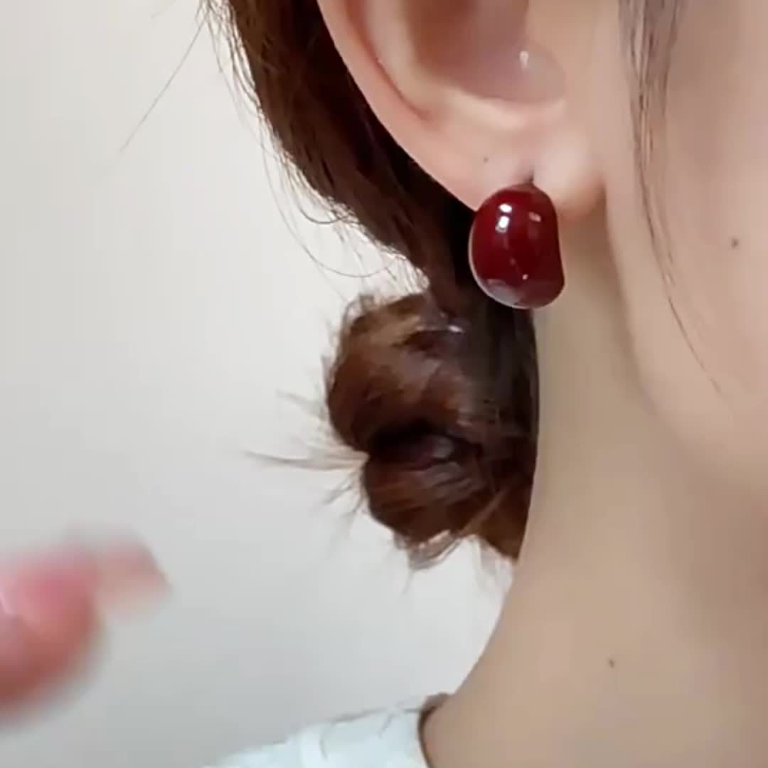 Simple Geometric Oval Fashion Earrings