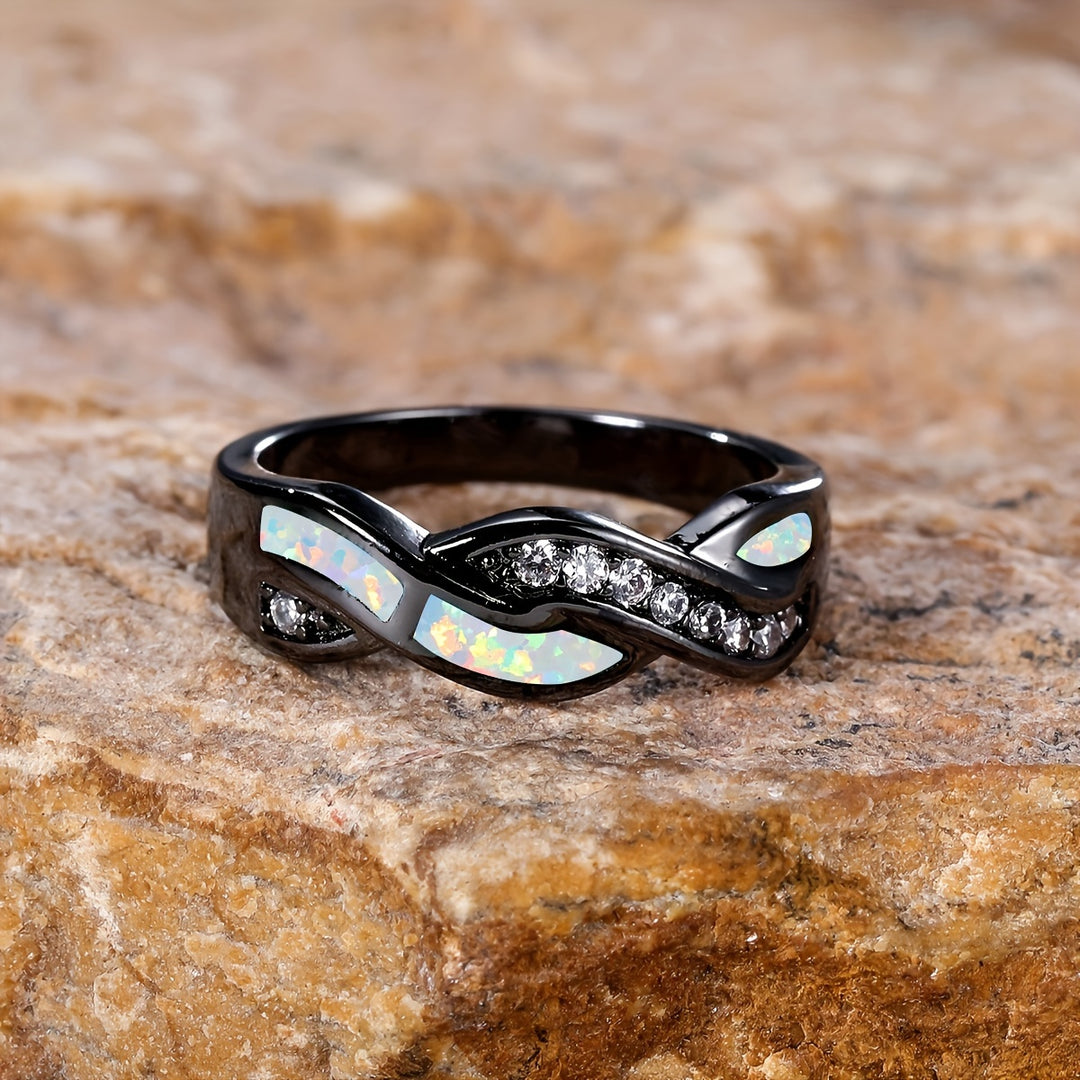 Elegant Golden Plated Copper Ring