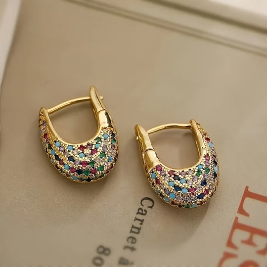 Stylish Bohemian Style Zirconia Earrings