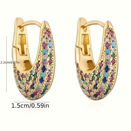 Stylish Bohemian Style Zirconia Earrings