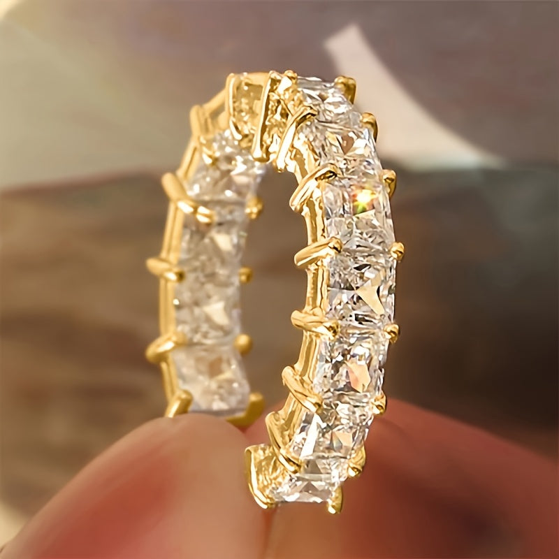 Elegant Women’s Zirconia Hoop Earrings
