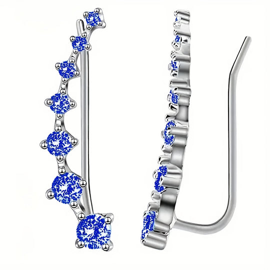 Stylish Seven Stone Design Earrings